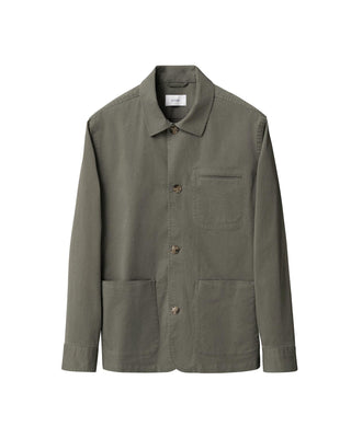 Mid Green Light Cotton Chore Jacket