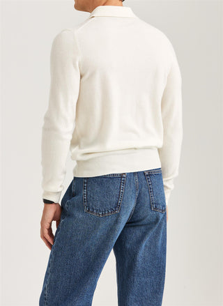 Cashmere Polo Neck Off White