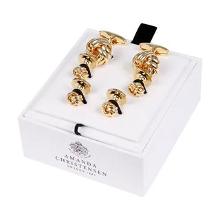 Knot Cufflinks & Studs Set Gold