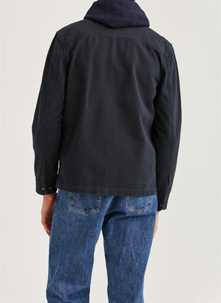 Alain Twill Shirt Jacket Old Blue