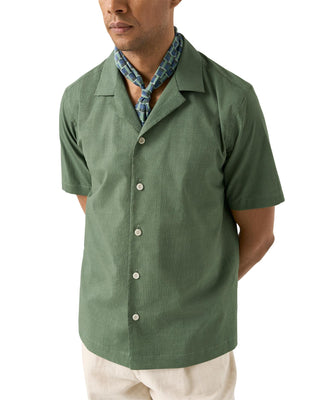 Navy Blue Geometrical Silk Bandana