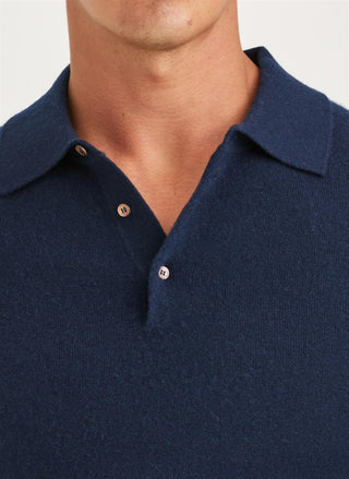 Cashmere Polo Neck Navy