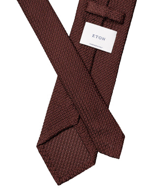 Dark Red Silk Grenadine Tie