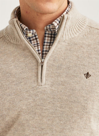 New Hertford Half Zip Khaki