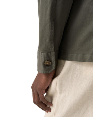 Mid Green Light Cotton Chore Jacket