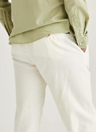 Fenix Linen Trouser Off White