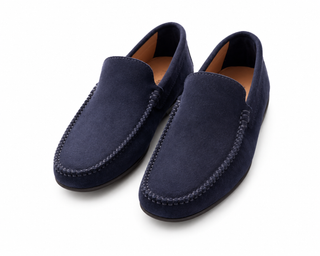 Mocassino Gommino Blu Disco