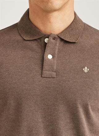 Camden Longsleeve Polo Shirt Brown