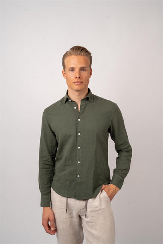 Linen Shirt Olive