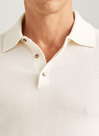 Cashmere Polo Neck Off White