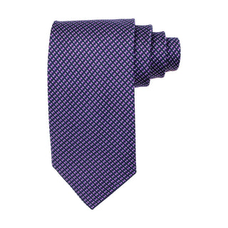 Jacquard Half Bottle Tie 8 cm Navy