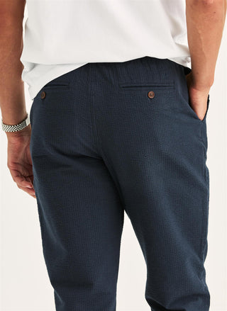 Fenix Seersucker Trouser Blue
