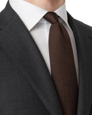Dark Brown Silke Grenadine Tie