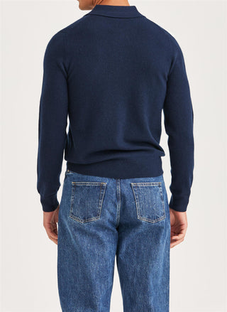 Cashmere Polo Neck Navy