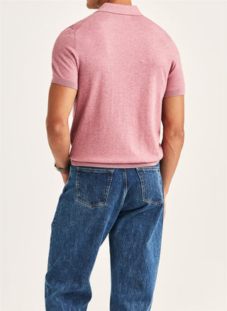 Riley Short Sleeve Polo Pink