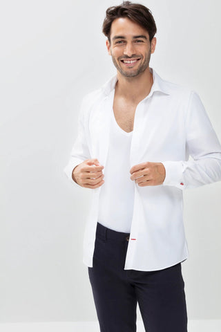 The Undershirt - V-neck Serie Dry Cotton Functional White
