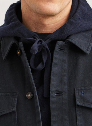 Alain Twill Shirt Jacket Old Blue