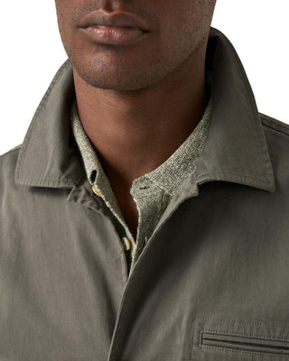 Mid Green Light Cotton Chore Jacket
