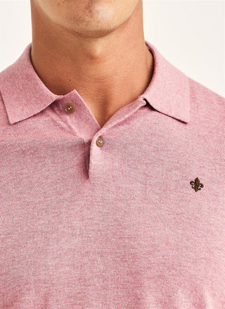 Riley Short Sleeve Polo Pink