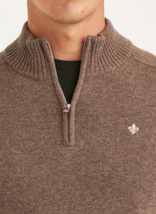 New Hertford Half Zip Brown