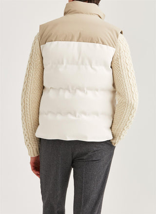 Catton Puffer Vest Off White